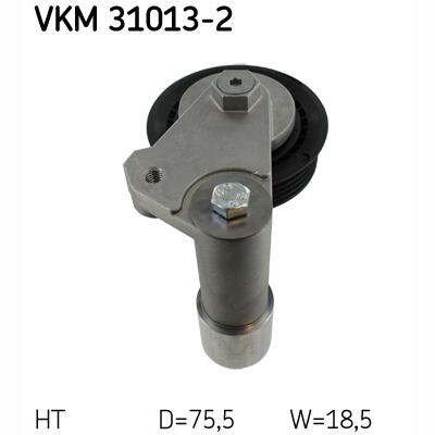 SKF VKM31013-2 V-Ribbed Belt Tensioner Pulley