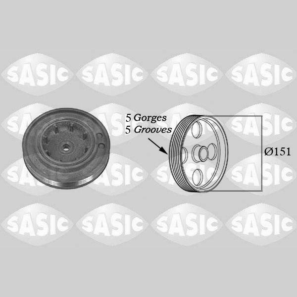 SASIC SAS2154015 Crankshaft Belt Pulley