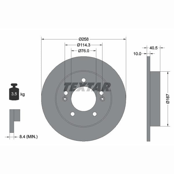 MERITOR MER68322778 Brake Caliper Bracket