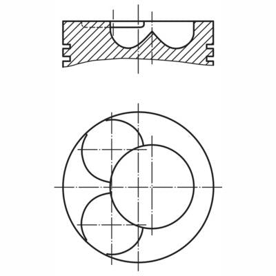 MAHLE 0380100 Piston