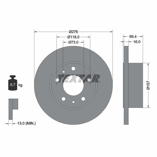 WABCO 8977546204 Brake Caliper Guide Bellow
