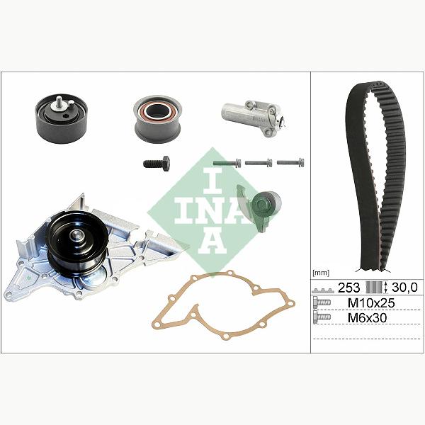 INA 530017933 Water Pump & Timing Belt Kit