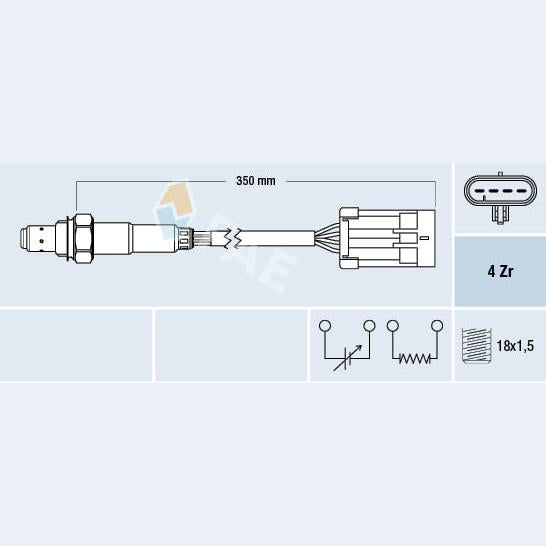 FAE AE77195 Lambda Sensor