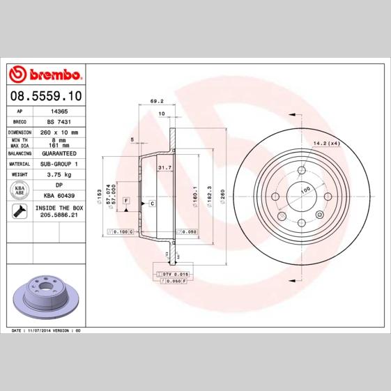HANS PRIES HP108348 Disc Brake Caliper Repair Kit