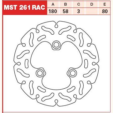 TRW MOTO MST261RAC Brake Disc