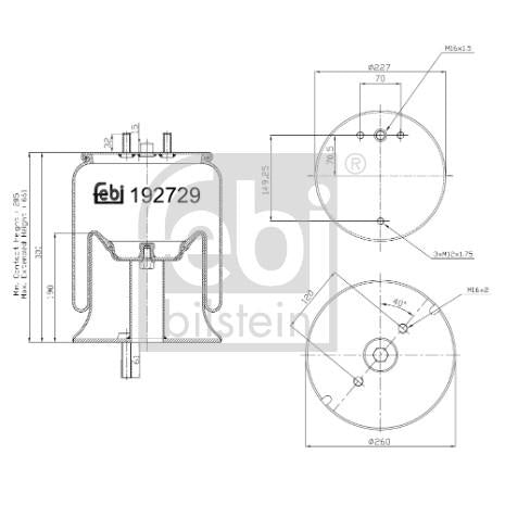 FEBI BILSTEIN FE192729 Air Suspension Bellow