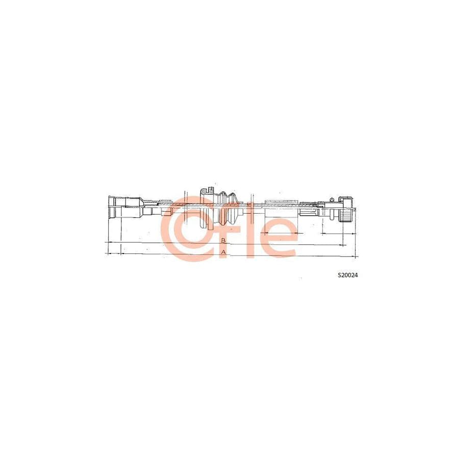 Cofle S20024 Speedometer Cable for Opel Vectra