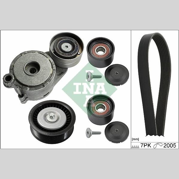 INA 529017110 V-Ribbed Belt Set