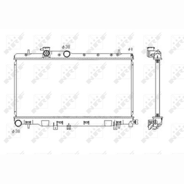 NRF NRF53697 Engine Radiator