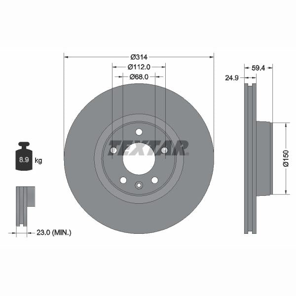 AUTOFREN SEINSA D7-173C Brake Caliper Guide Sleeve Kit