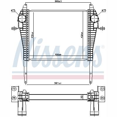 NISSENS NIS96184 Charge Air Cooler