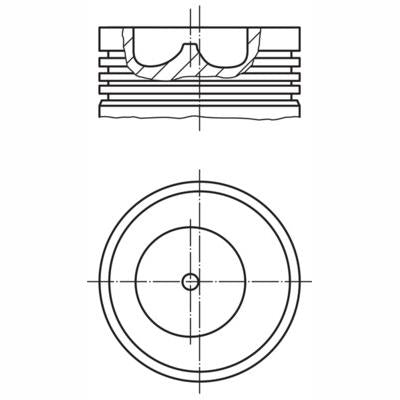 MAHLE 1019900 Piston