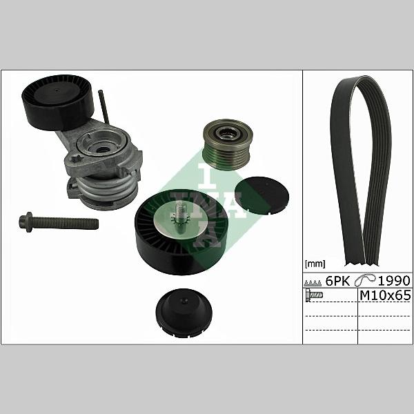 INA 529005810 V-Ribbed Belt Set