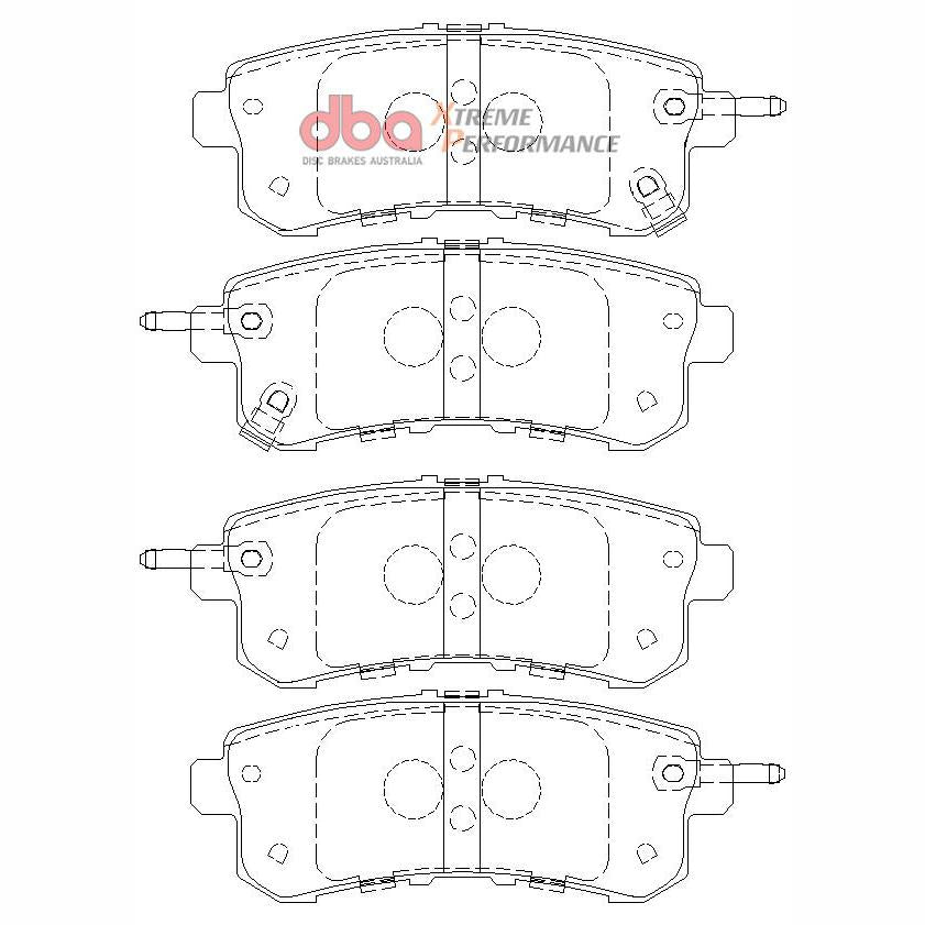 DBA DB2244XP High Performance Brake Pad Set