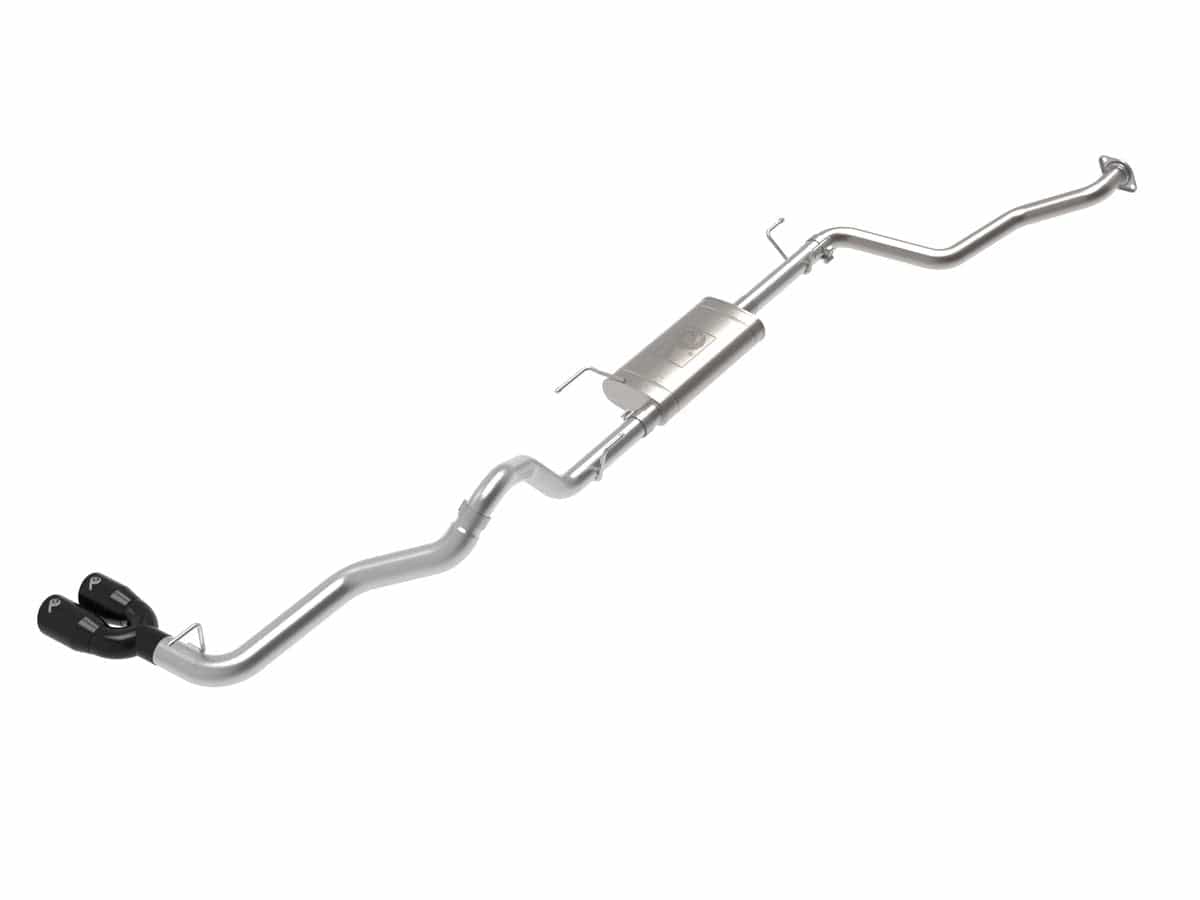 Vulcan Series 2-1/2 IN to 3 IN Stainless Steel Cat-Back Exhaust w/Black Tip | ML Performance Car Parts