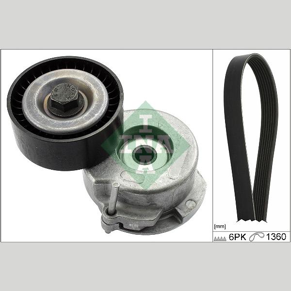 INA 529029310 V-Ribbed Belt Set