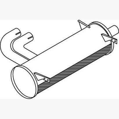 DINEX DIN50358 Centre/Rear Muffler