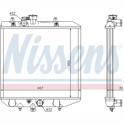 NISSENS NIS61749 Engine Radiator