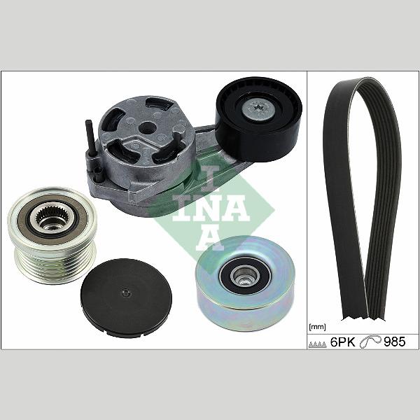 INA 529048220 V-Ribbed Belt Set