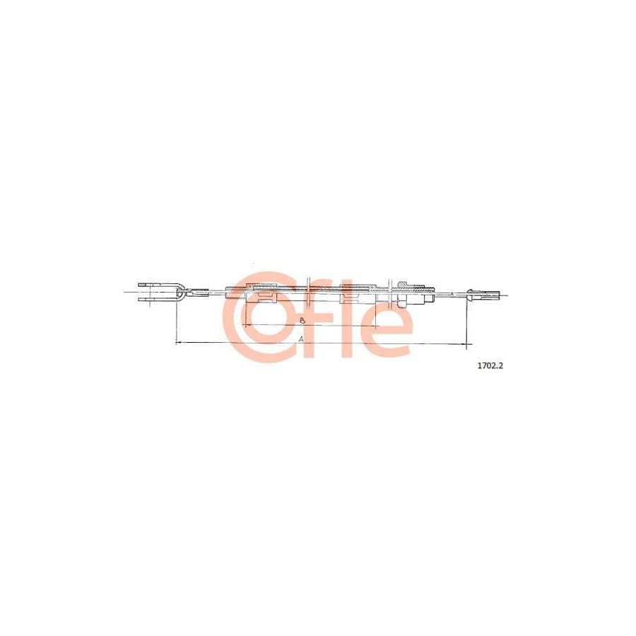 Cofle 1702.2 Clutch Cable for Iveco Daily