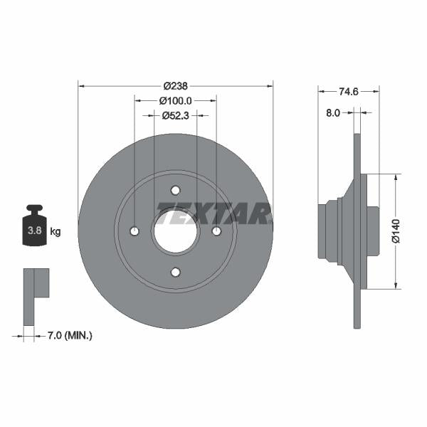 BOSCH 1410506020 Brake Caliper Guide Sleeve Kit