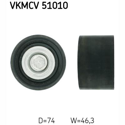 SKF VKMCV51010 V-Ribbed Belt Deflection/Guide Pulley