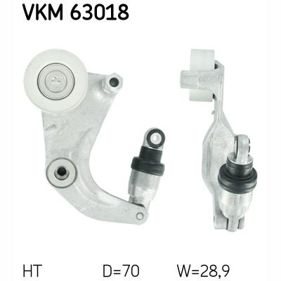 SKF VKM63018 V-Ribbed Belt Tensioner Pulley