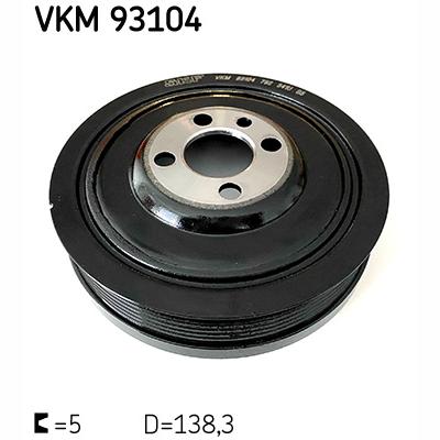 SKF VKM93104 Crankshaft Belt Pulley