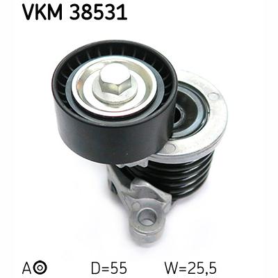 SKF VKM38531 V-Ribbed Belt Tensioner Pulley