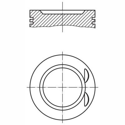 MAHLE 0332102 Piston