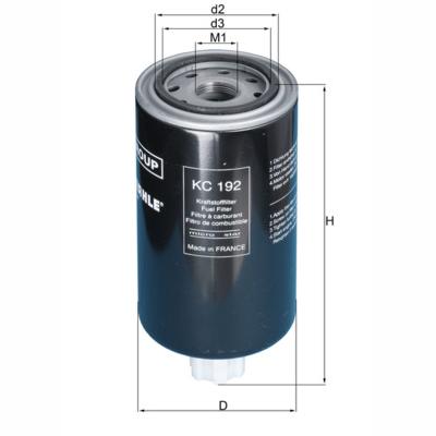 MAHLE KC192 Fuel Filter