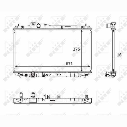 NRF NRF58537 Engine Radiator