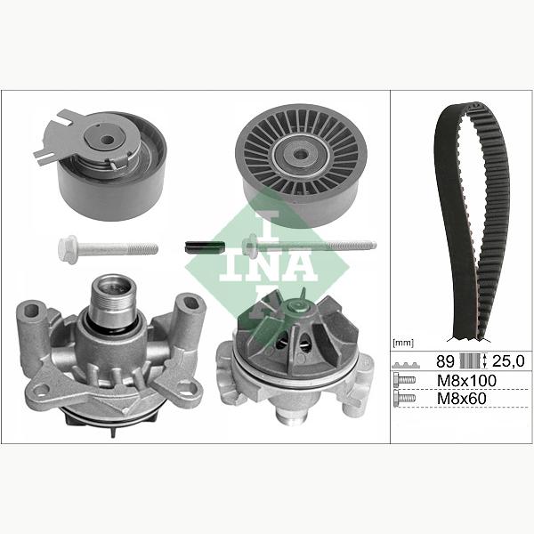 INA 530019830 Water Pump & Timing Belt Kit