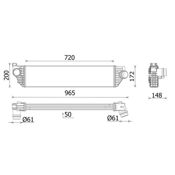 MAHLE CI669000P Charge Air Cooler