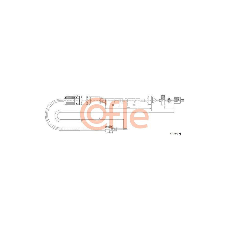 Cofle 92.10.2969 Clutch Cable for Renault Laguna