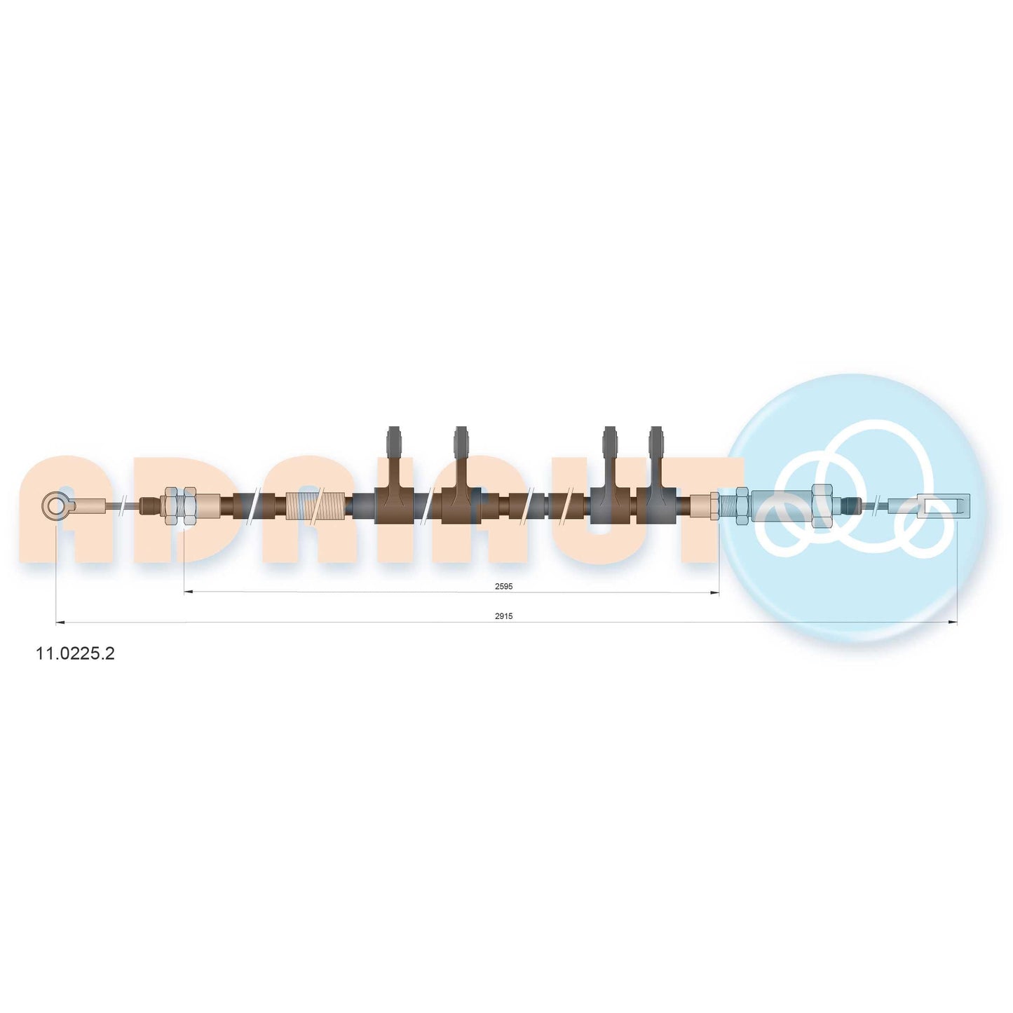 VAICO V10-3658 Braking System Vacuum Hose