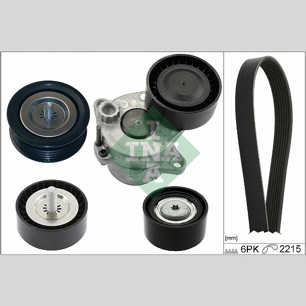 INA 529036110 V-Ribbed Belt Set
