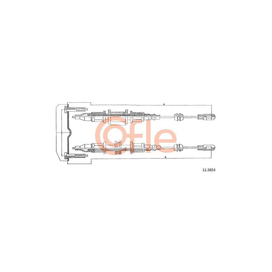 Cofle 11.5853 Hand Brake Cable