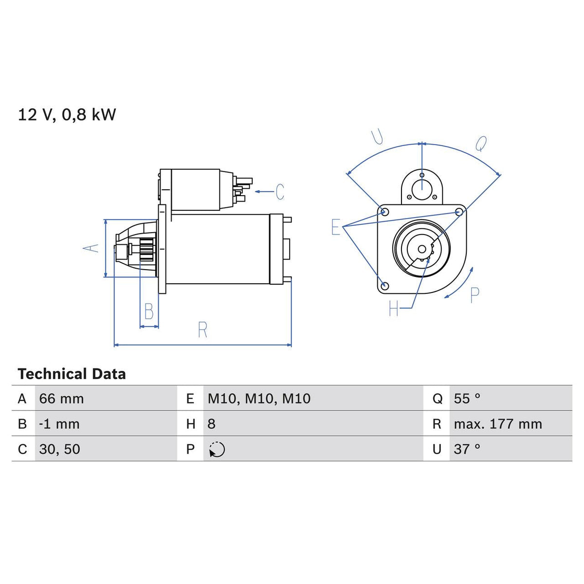BOSCH 0986028000 Starter