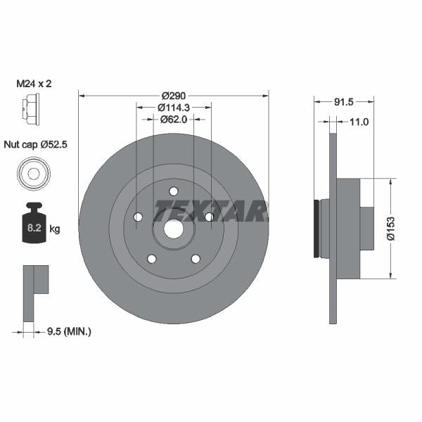 AUTOFREN SEINSA D7-291C Brake Caliper Guide Sleeve Kit