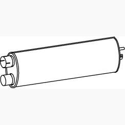 DINEX DIN51328 Centre/Rear Muffler