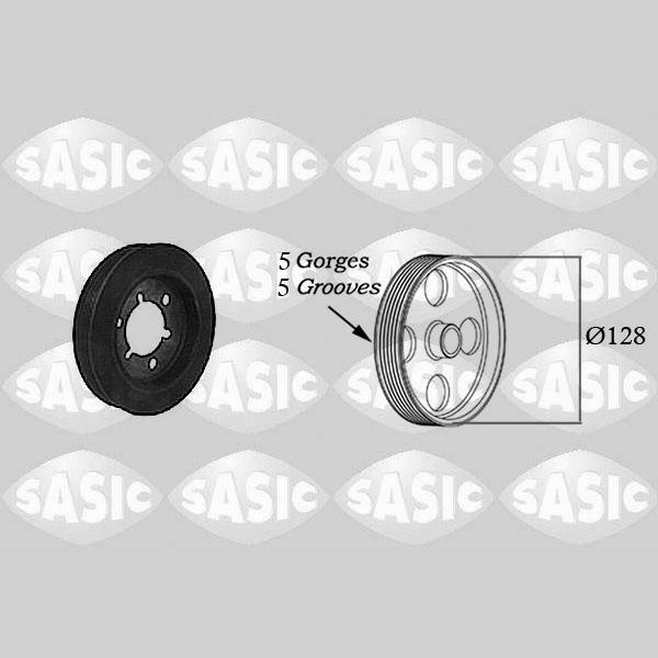 SASIC SAS2150025 Crankshaft Belt Pulley