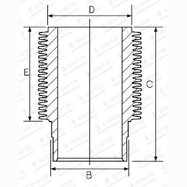 GOETZE 14-900030-00 Cylinder Liner