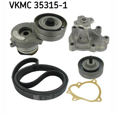 SKF VKMC35315-1 Water Pump + V-Ribbed Belt Kit