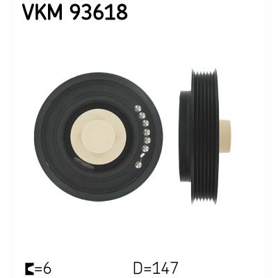 SKF VKM93618 Crankshaft Belt Pulley