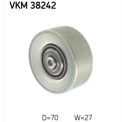 SKF VKM38242 V-Ribbed Belt Deflection/Guide Pulley