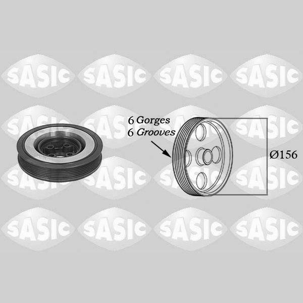 SASIC SAS9001802 Crankshaft Belt Pulley
