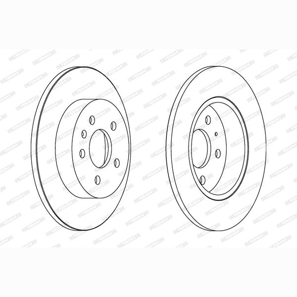 FERODO DDF1423C Brake Disc .