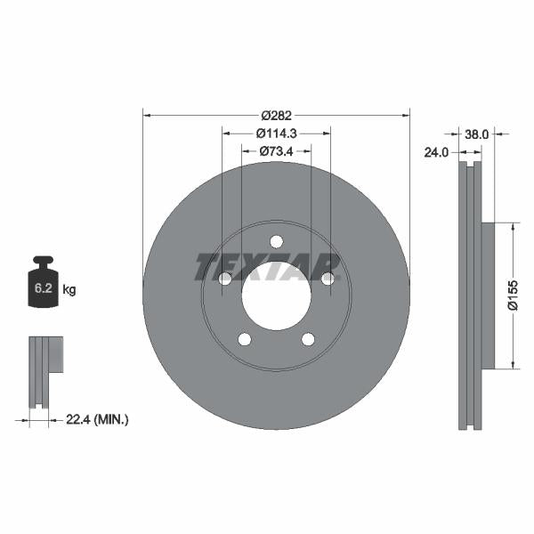WABCO 9347149232 Brake Caliper Guide Bellow