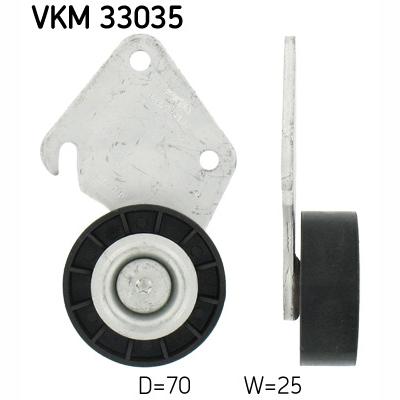 SKF VKM33035 V-Ribbed Belt Deflection/Guide Pulley